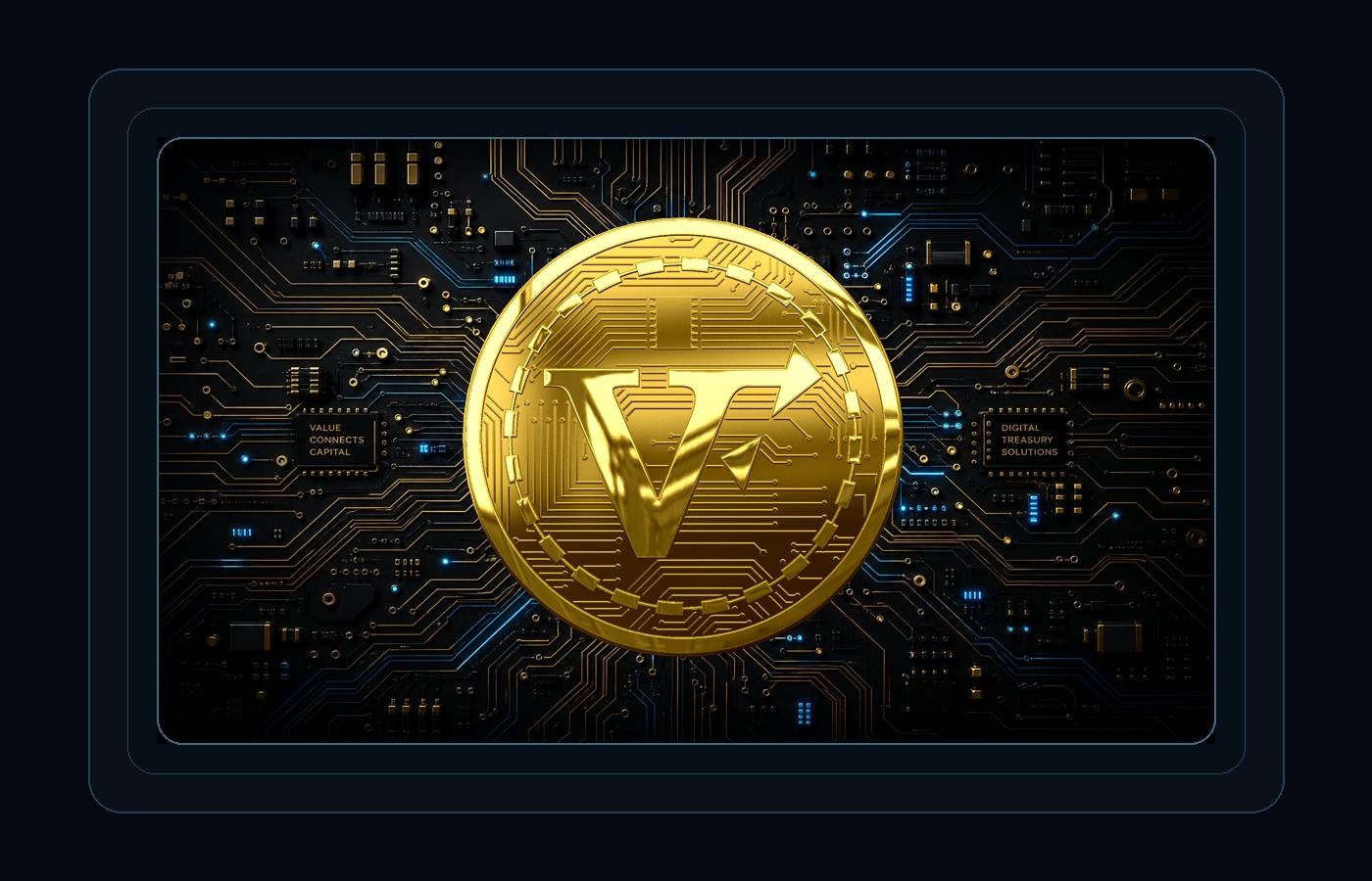 vt Logo mit Leiterplattenbahnen